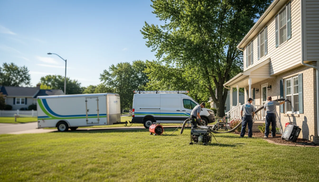 Flooded Basement Restoration And Cleanup With Repair in Belview, MN near me